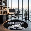 ice hockey Printed Round Rug Carpet Chair Rug Area Rug Entryway Doormats,for Office Chair Living Room Bedroom Kitchen Room.
