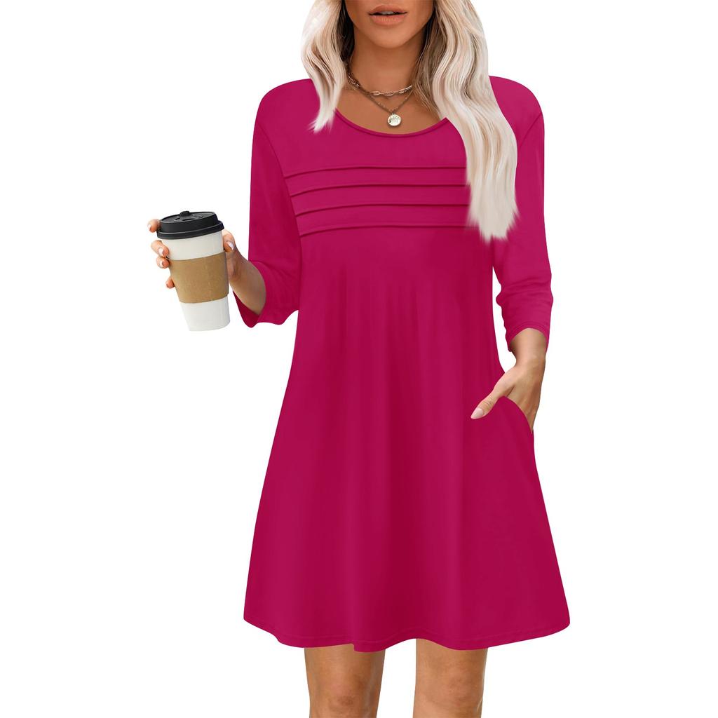 Женские летние повседневные лепестковые узкие полосатые платья с длинным рукавом и плиссировкой с цветочным принтом