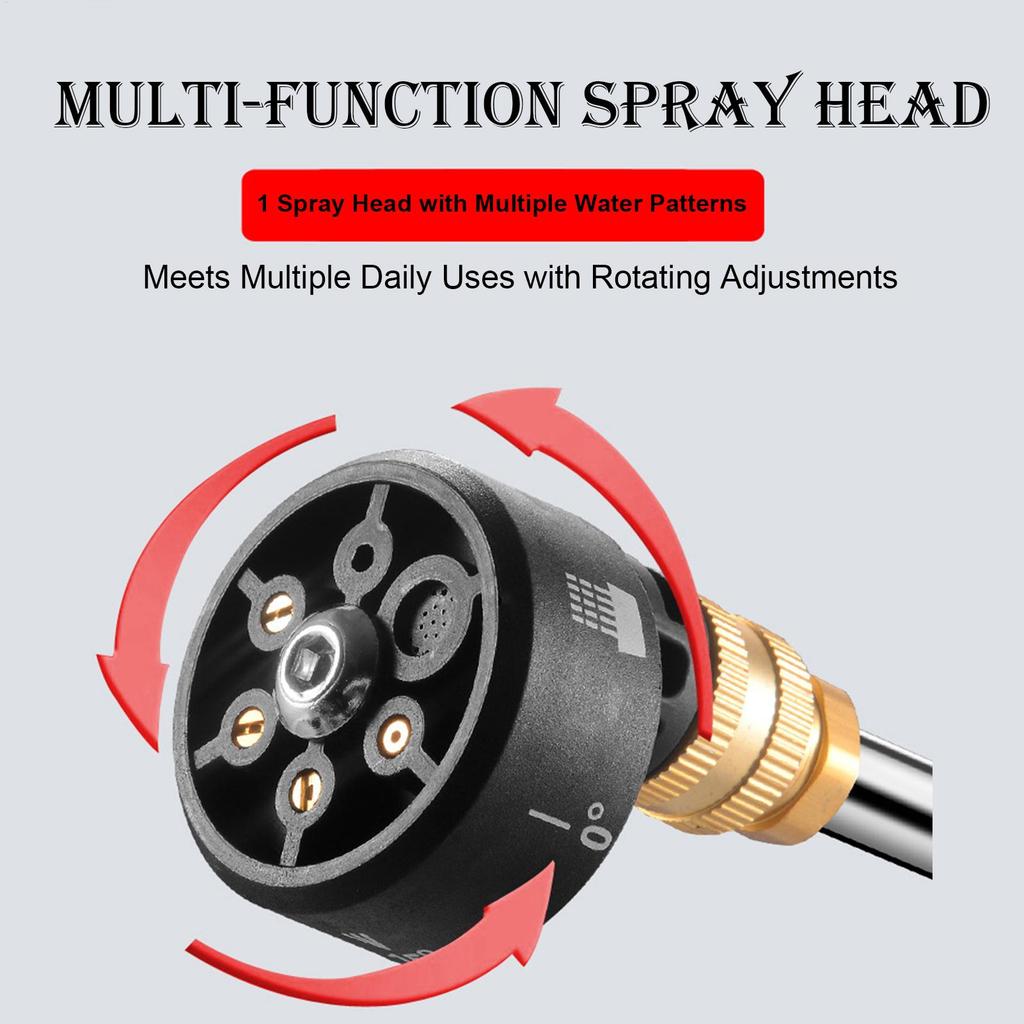 Беспроводная мойка высокого давления Беспроводной инструмент для мытья Перезаряжаемая автомобильная мойка под давлением С шлангом 16,4 фута Для автомобиля Дома Сада Уличных Растений