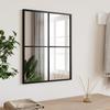 Wall Mirror Black 40x50 cm Rectangular Iron
