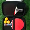 Table Tennis Racket Cover Waterproof Hard Shell Ping Pong Paddle Case Table Tennis Paddle Storage Bag for 2 Paddles