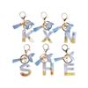 26 Letters Initials Fishtail Pendant Letters A To Z 26 Letter Keychain Handbag Decor
