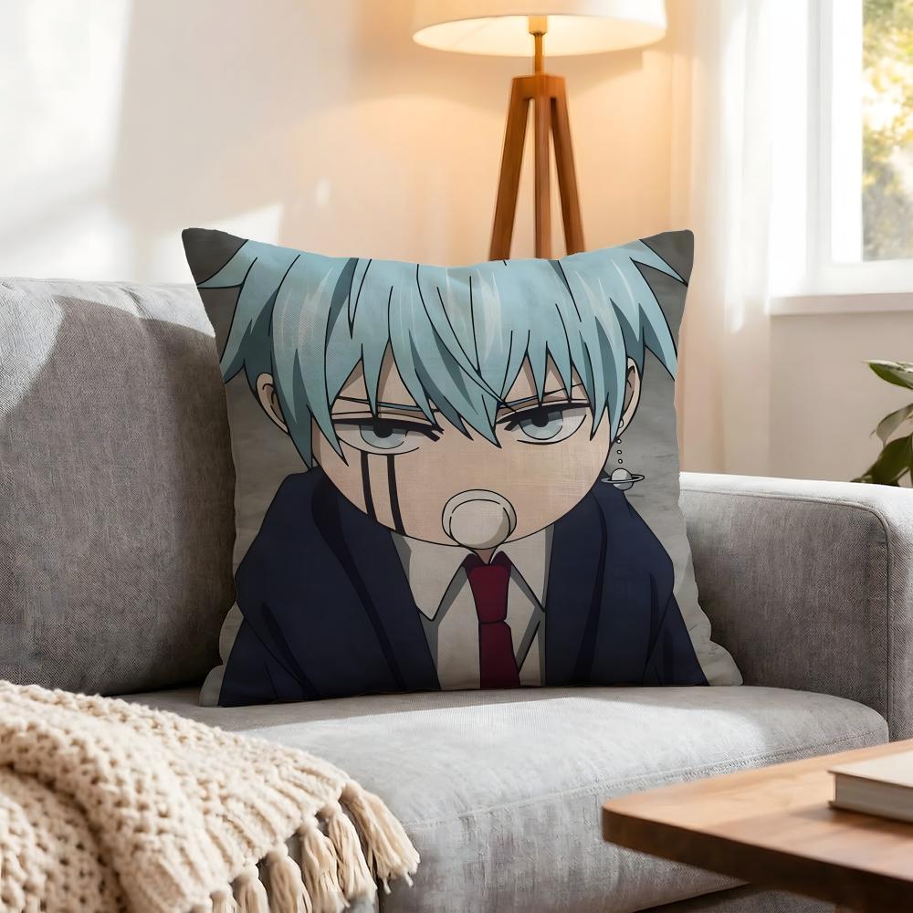 Mashle Magic And Muscles Cushion Cover 1Pcs Decorative Covers Soft Cushion Case For Sofa Couch Decor 40X40 45X45 Pillowcases