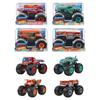 Hot Wheels Грузовик-монстр Большой размер Ассортимент Игрушки-машинки Масштаб Литые машинки Набор из 124 4 штуки (Возраст 3+) Многоцветный FYJ83-989D