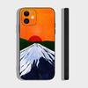 Чехол для телефона с изображением горы Фудзи в Японии для iPhone 17 Air 16 15 14 13 Pro Max 11 12 Черный силиконовый чехол