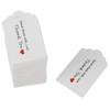 100pcs White Handmade Hang Label Wedding Favor Gift Tags Clothing Jewelry Price Tag #3