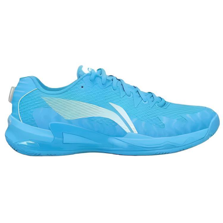 Li Ning Sortie Pro Спортивный Комфорт Амортизация Противоскольжение Отскок Низкий Верх Обувь для Бадминтона Мужские кроссовки Дунайско-Синий AKPV001-2