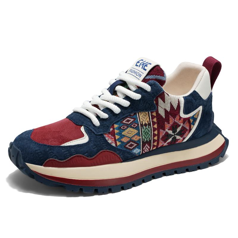 Мужские повседневные кроссовки, трендовые универсальные кроссовки для папы, модная удобная обувь на шнуровке, низкие, на толстой подошве, мужская обувь