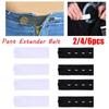 2/4/6PCS Jeans Skirts Garment Accessories Maternity Waist Band Button Hooks Pant Extender Belt