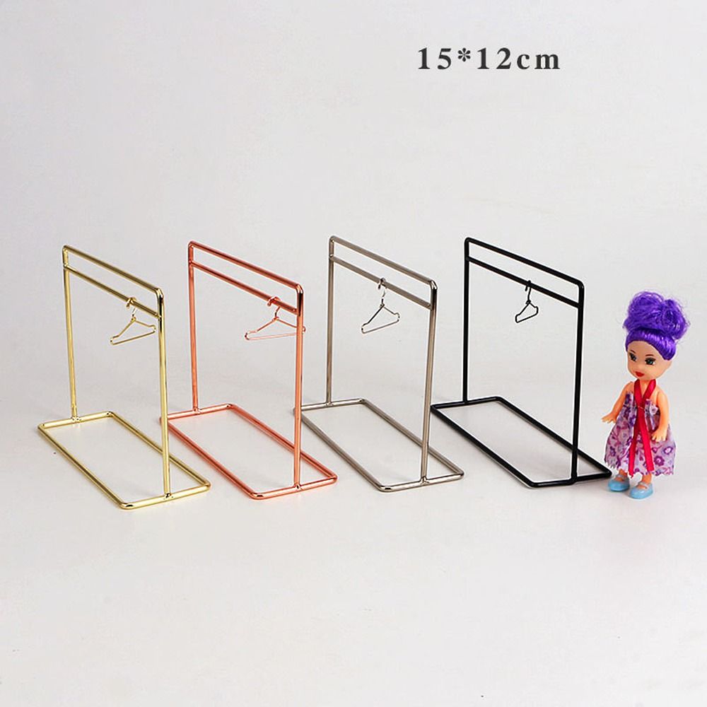 Garment Organizer Doll Clothes Rack Dollhouse Furniture Dollhouse Clothing Rack 1/6 1/12 Scale