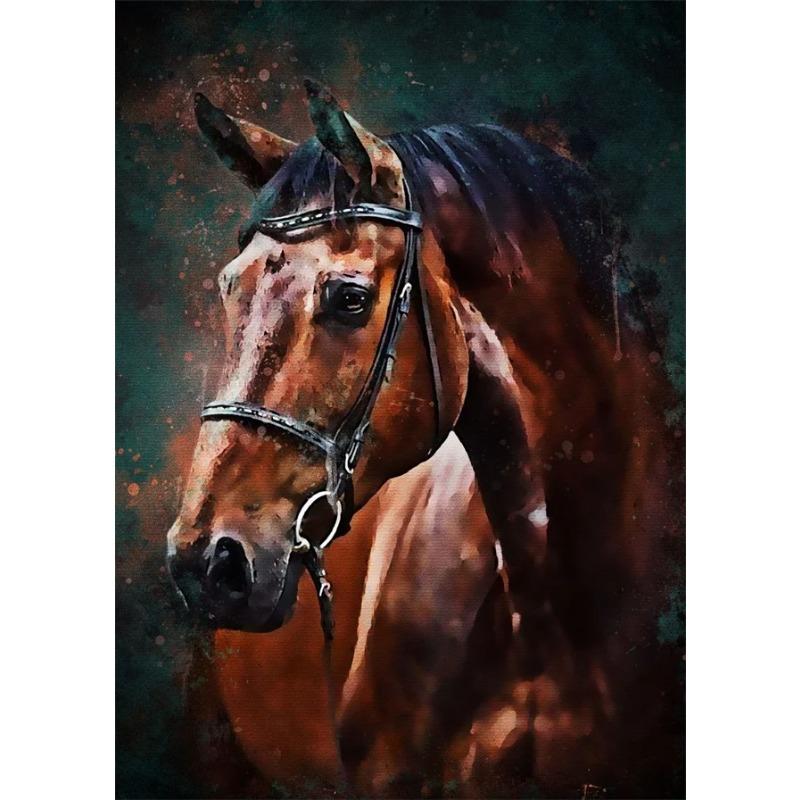 Животные Лошадь Красивые Плакаты и Принты Абстрактная Картина На Холсте Лошадь Настенные Художественные Картины для Украшения Дома Гостиной