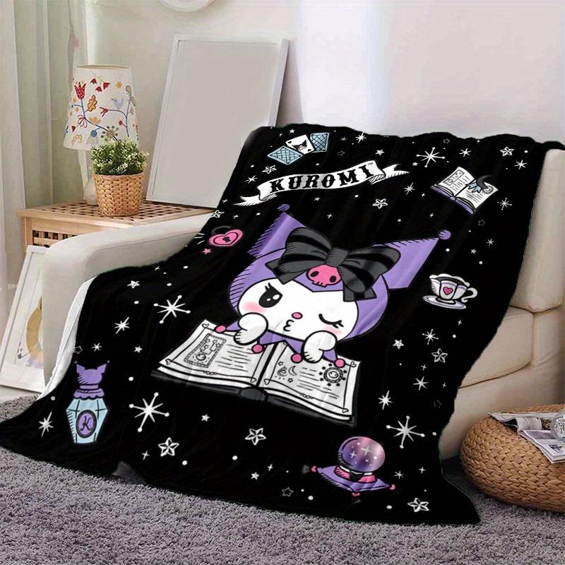 1pc. Cute Kuromi Cat Blanket - Perfect for Home, Office, Outdoor Use & G