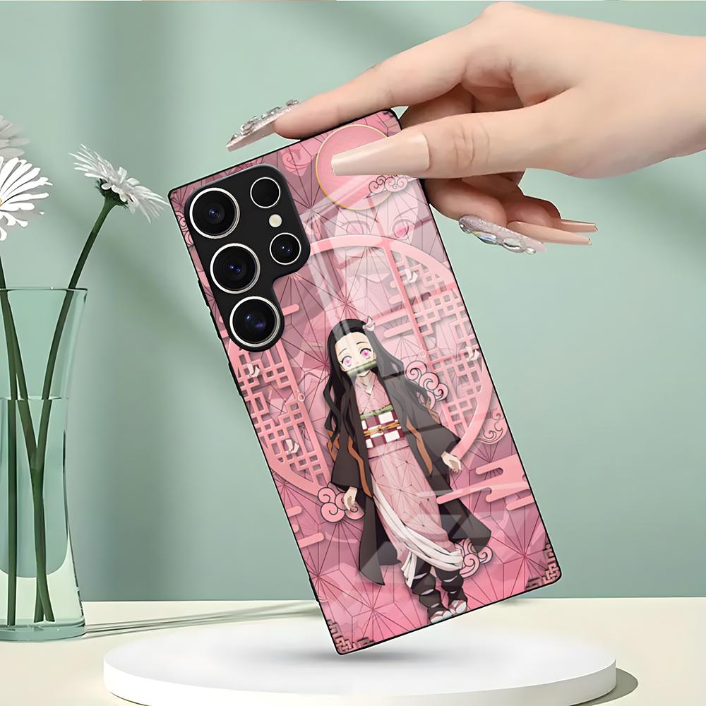 A-Demon S-Slayer NezukoES KamadoS Phone Case For Samsung S26 S25 Edge Ultra 23 22 21 20 Ultra Plus S24 Fe Glass Cover