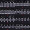 5Pcs Transparent Blank Insert Photo Picture Frame Keyring Key Chain Diy Gifts