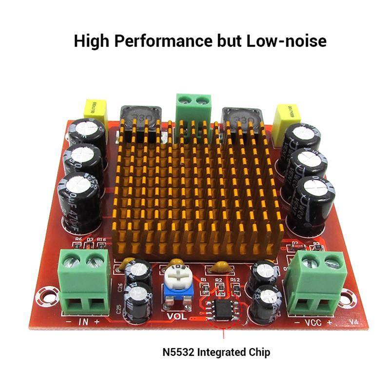Плата цифрового усилителя звука Tpa3116Da, моноканал постоянного тока 12 В 24 В 150 Вт