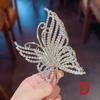 Exquisite Rhinestone Butterfly Hair Claw Clips for Women Elegant Pearl Hair Crab Barrette Headwear WOMAN HAIR CLIP Ponytail Clip