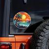 Hawaiian Beach Car Stickers Waterproof Vinyl Decals Auto Body Window Bumper Decor Motorcycle Helmet Stickers TM132