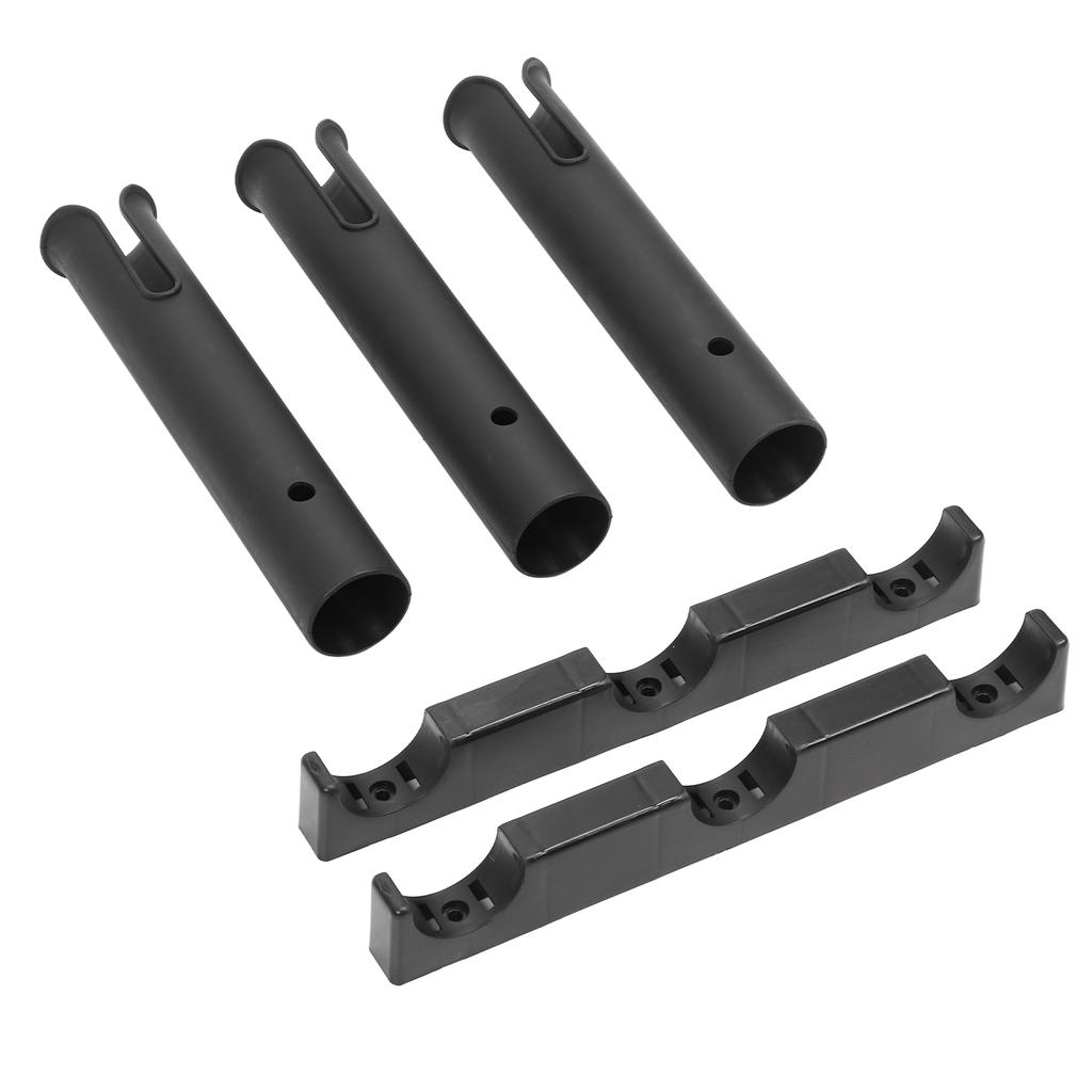 Пластиковый держатель для удочки из 3 трубок, портативный держатель для удочки с аксессуарами для рыбалки