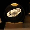 Поделки со светодиодной подставкой 3D хрустальный шар с лазерной гравировкой 6 см Вселенная подарки уникальный 3D хрустальный шар «Солнечная система» ночник