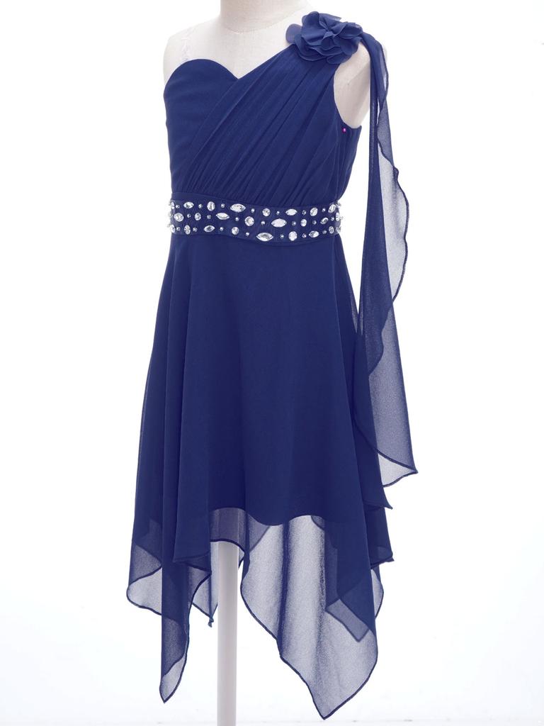 Шифоновое пышное платье с цветочным узором для девочек, бальное платье подружки невесты для детей, официальные платья для свадьбы, дня рождения