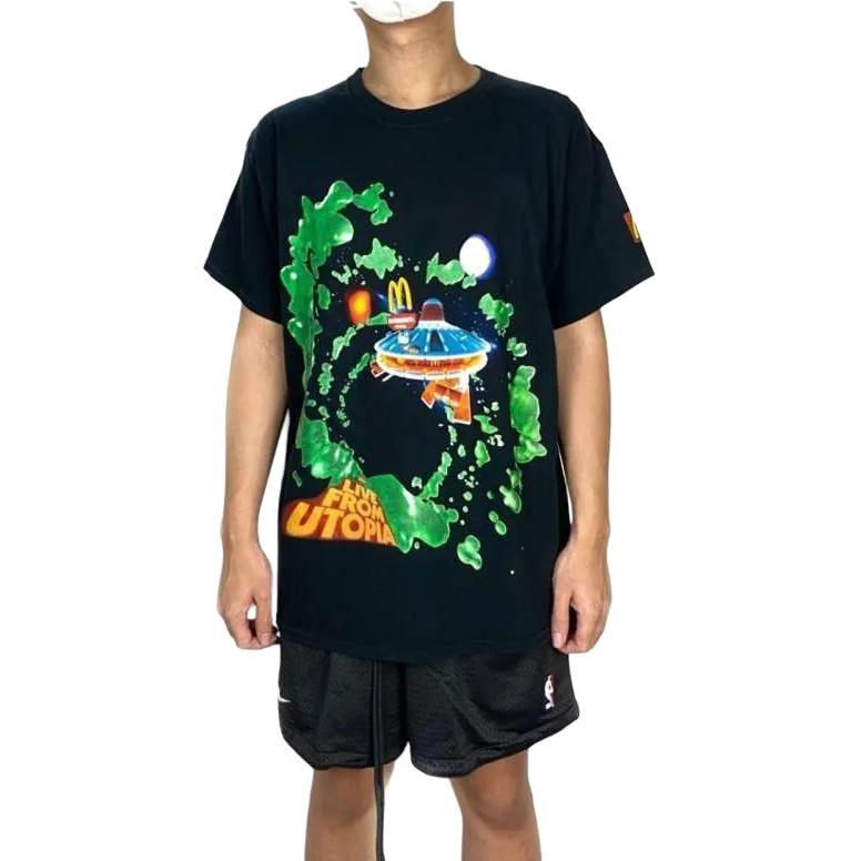 Travis Scott Fly-Thru T-shirt 'Washed Black' Men's CJMD-SS117