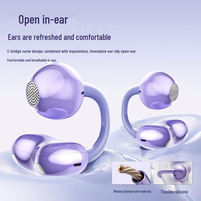 Newmine S6 AI Smart Wireless Ear Clip Translation Headphones