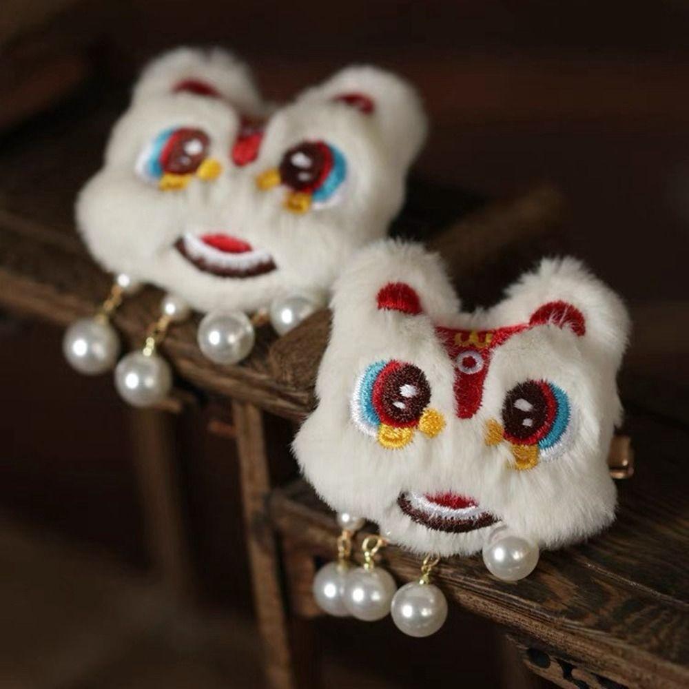 Вышивка Китайский Новый год Головные уборы Танец Льва Палочки для волос Ханфу Шпилька для волос в древнем стиле Дети