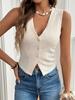 Женская повседневная футболка-топ с V-образным вырезом, майка, топы, лето, базовый, универсальный, топы