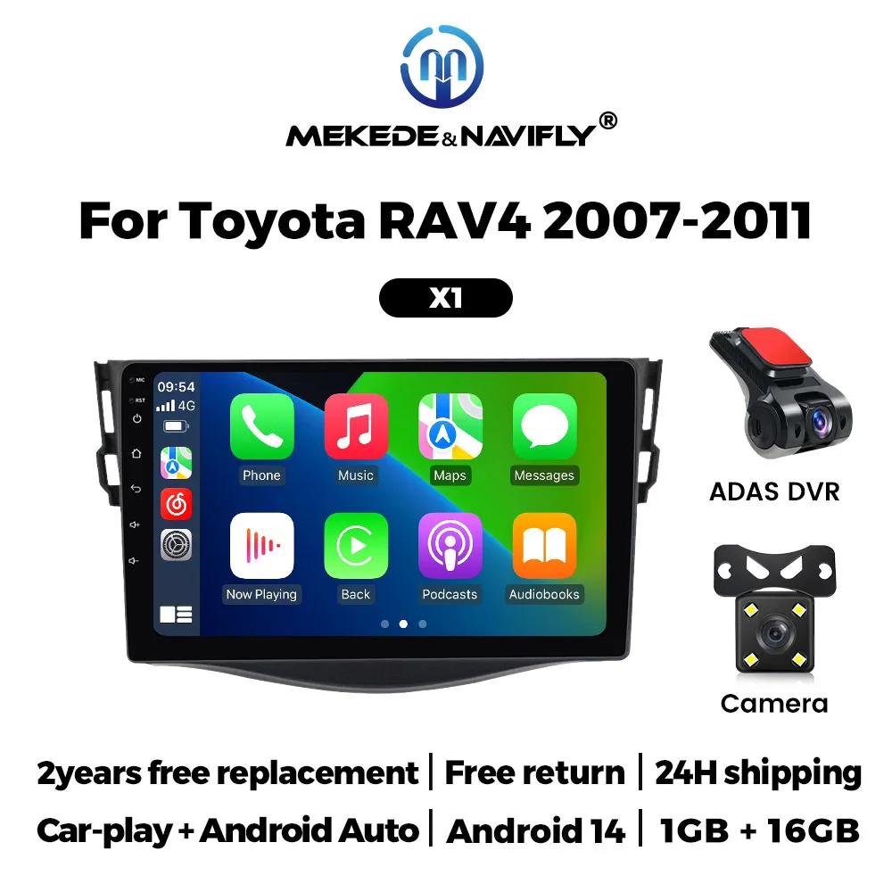 Android 14 Car Radio For Toyota RAV4 RAV 4 XA30 2005 - 2013 Autoradio Multimedia Player Car Intelligent System Wireless CarPlay