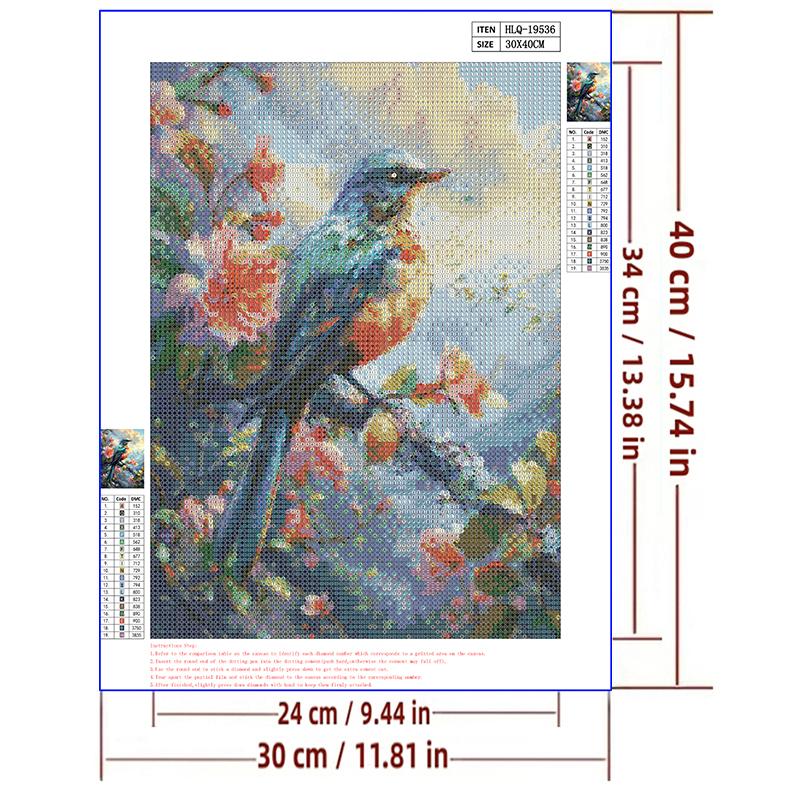 5d DIY Diamond Painting Cross Stitch Cute Animals Bird Diamond Embroidery Mosaic Full Round Drill Home Decor Arts