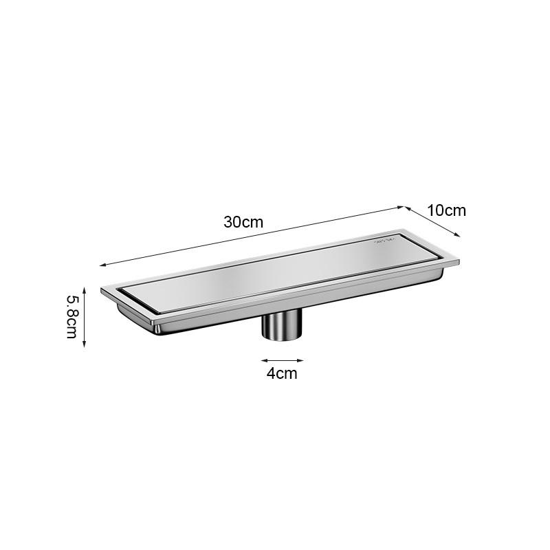 Concealed Stainless Steel Floor Drain - Anti-Odor Linear & Square Shower Drain for Bathroom
