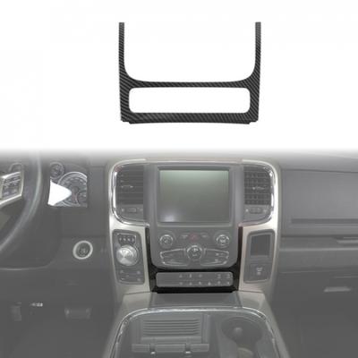 Рамка переключателя регулировки центральной консоли для Dodge RAM 1500 2012-17, углеродное волокно
