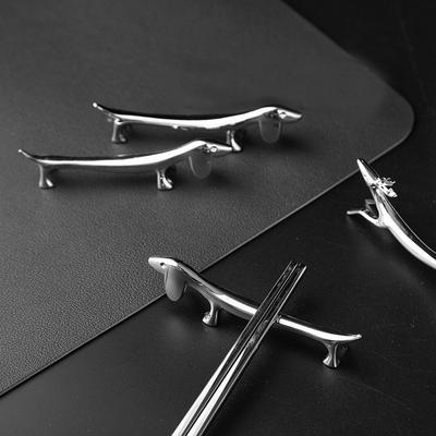 Симпатичный держатель для столовых приборов, серебряный держатель для палочек для еды, художественное ремесло, хранение столовых приборов