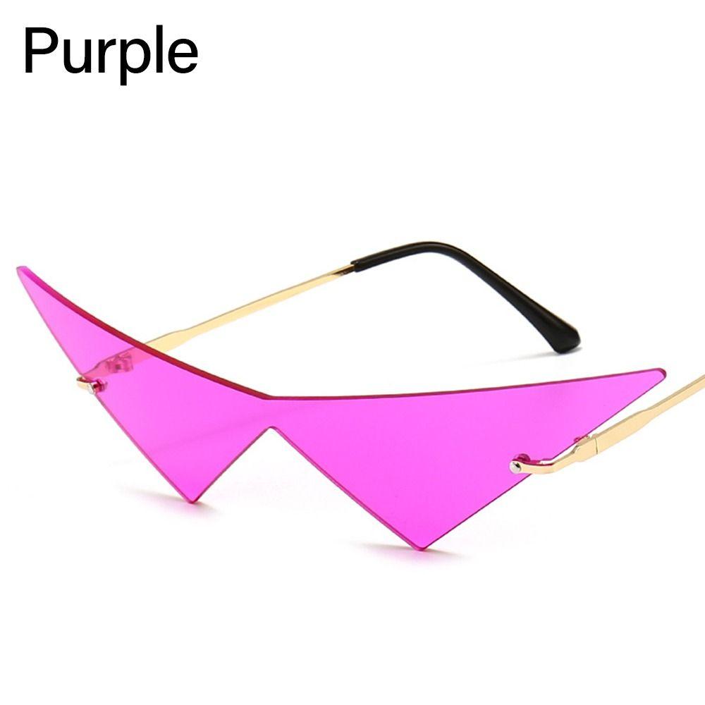 Vintage Ocean Lens Oversized Hip Hop One Piece Sun Glasses Women Triangle Sunglasses Sunglasses Eyewear