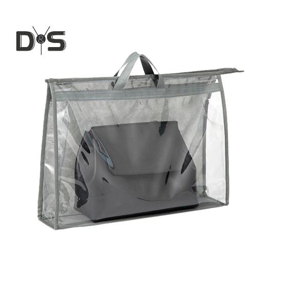 Сумка-пылесборник, прозрачный органайзер для хранения сумок с ручкой, прозрачный дизайн, легкая идентификация, влагонепроницаемая сумка для хранения