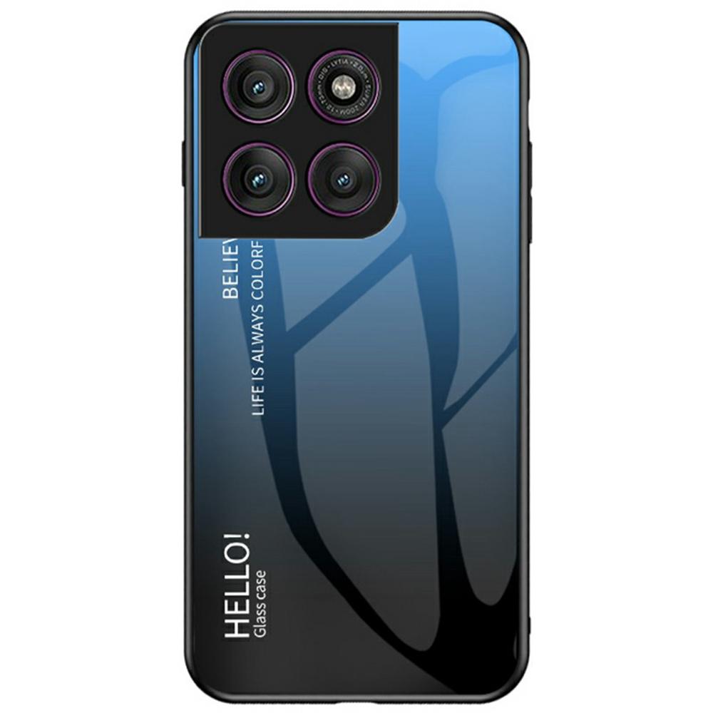 Для Motorola Edge 60 Pro 5G Чехол Защита от царапин Закаленное стекло+ПК+ТПУ Чехол для телефона