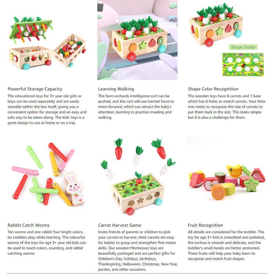 Деревянные развивающие игрушки Монтессори для малышей для мальчиков и девочек в возрасте от 1 до 2 лет, игрушки для сортировки фигур, подарки, деревянные игры для дошкольников, развивающие мелкую моторику