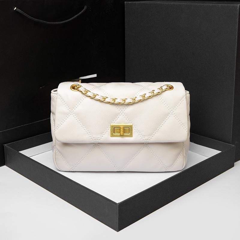 Весна и лето Ling Сетка Цепочка Одно Плечо Сумка Через Плечо Высокая Текстура Большая Вместимость Нишевая Женская Маленькая Квадратная Сумка