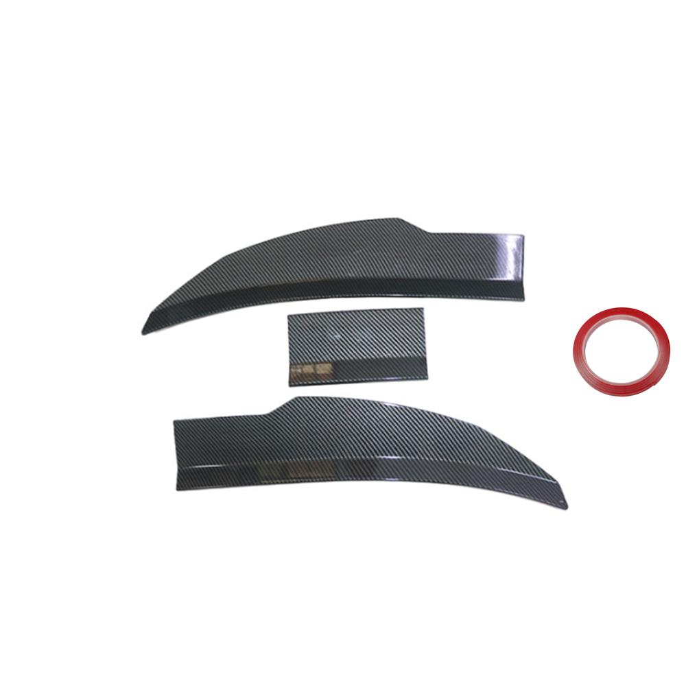 Глянцевый цвет карбонового волокна Регулируемый спойлер-губа на крышку багажника, заднее крыло на крышу
