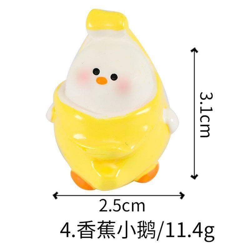 6 шт./компл., миниатюрные фигурки животных из мультфильма гусь, мини-фигурки, сделай сам, сказочный сад, украшение, мох, террариум, микропейзаж