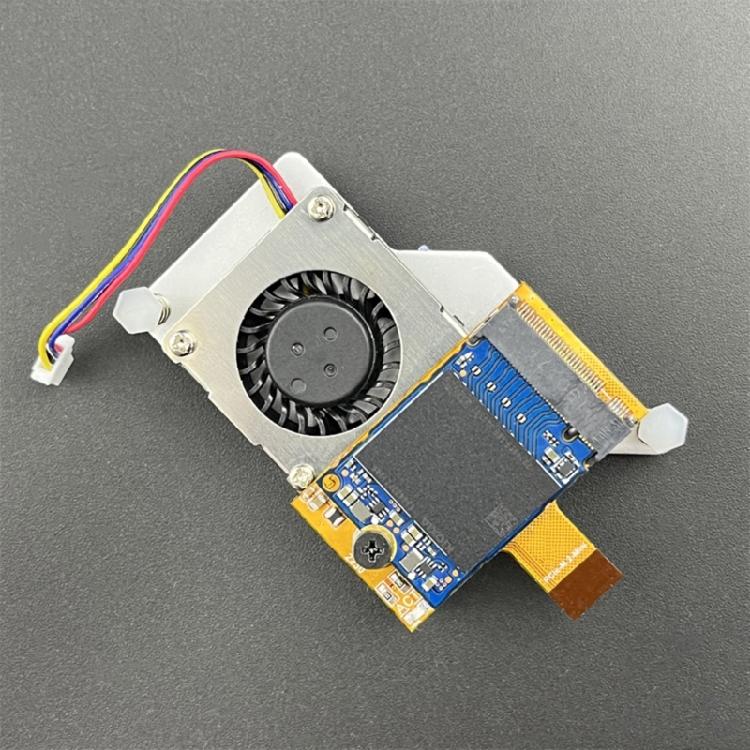 Mini Expansion Board with Active Cooling Fan For RPi5 PCIe to M.2 NVMe SSD Board