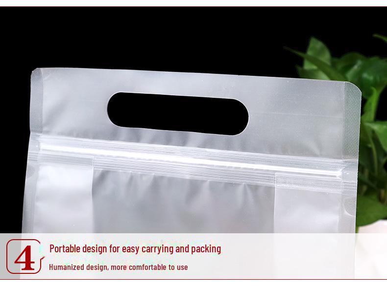 Восьмисторонний матовый прозрачный самозапечатывающийся плотный пакет для хранения больших объемов сухофруктов