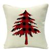 Festive Christmas Cushion Cover Featuring Adorable Reindeer And Snowflakes Design