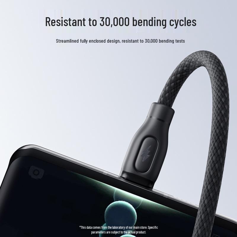 Плетеный кабель Type-C 120 Вт 10 А для быстрой зарядки, Super Fast Charge, совместим с Huawei Honor