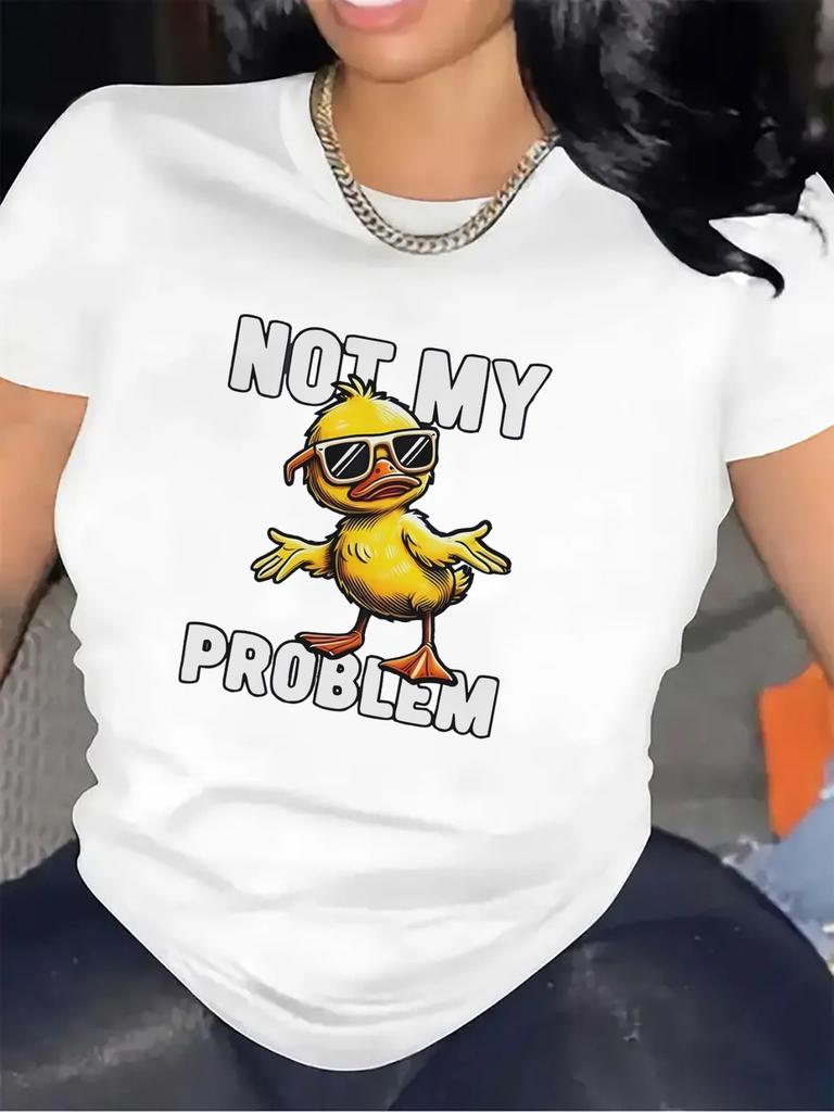 Not My Problem T-Shirt Design Suitable for Casual Wear in Restaurants Or Living Rooms, Durable A