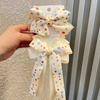 Creamy White Polka Dot Bow Hair Clips for Girls
