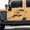 1 пара автомобильных наклеек с горным компасом, наклейки для стайлинга автомобилей, наклейки для тела, Декор, аксессуары