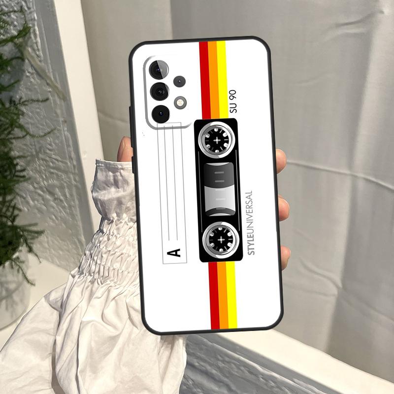 Ретро-кейс для VHS-кассеты для Samsung Galaxy A16 A36 A56 A06 A13 A53 A33 A23 A55 A35 A17 A54 A34 A14 A52 A32 A15