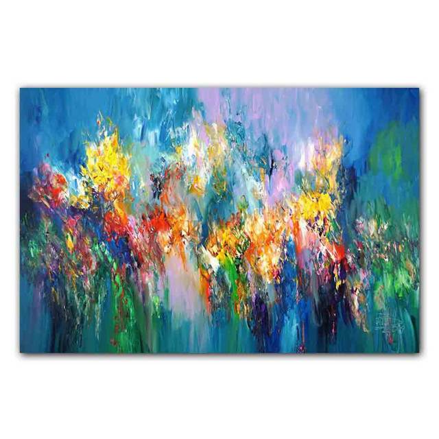 Новый скандинавский абстрактный художественный холст, картина, эстетический цвет, граффити, постер, офисная настенная живопись, гостиная, украшение для дома, фреска без рамки