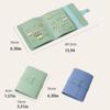 Cortical PU Studs Earrings Storage Boxes Solid Color Earrings for Storing Book  Women